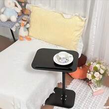 1pc Portable Adjustable Side Table/Laptop Table, 360° Rotation, Suitable For Home Office, Study, Sofa And Bedside Use, Stylish Design Workstation, Remote Worker, Mother'S Day, Christmas Gift - 黑色(升級加固) - 查看 3