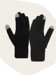 2pcs Women's Hat And Gloves Set, Knitted Beanie Hat And Gloves, Casual Fashion For Autumn/Winter, Suitable For Daily Use, Outdoor Travel, Hiking, Skiing, Climbing, Christmas