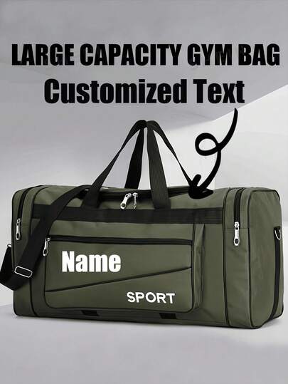 This New, Personalized, Large-Capacity Gym Bag Features Multiple Pockets, A Large-Capacity Tote Bag, And A Foldable Duffel Bag For Convenient Travel Storage. Made Of Durable Materials, It's Suitable For Daily Outings, Outdoor Yoga, And Gym Workouts. A Sophisticated And Spacious Gym Bag.