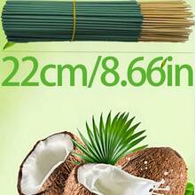 34/98/235 Palitos de incienso de coco natural hechos a mano, llenan la habitación con un aroma tropical fresco cuando se encienden, ayudan con la meditación y la relajación, disfruta de la sensación de la brisa marina