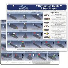 Navigation Lights And Day Shapes Quick Reference Guide - Waterproof Visual Guide To Guard Rules And Regulations 2024 COLREGS Sailboat And Boating Lights And Shapes - Initial - View 1