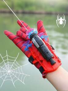 Spider Launcher Toy With Suction Cup - Hero Wrist Launcher, Shoots Web - Spider Web Shooter Toy - Spider Hero Soft Dart Launcher, Spider Web Shooter Glove - High-Tech Toy (Note: One With Glove, One Without), Toy, Web Shooter - Multicolor - View 1