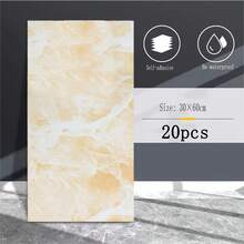 10/20 片现代白色大理石剥离粘贴瓷砖墙板 - 自粘乙烯基防溅板，适用于厨房和浴室，易配设计，23.62X11.81 英寸 - 彩色 - 查看 21
