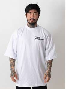 Oversized Company T-Shirt - White - View 1