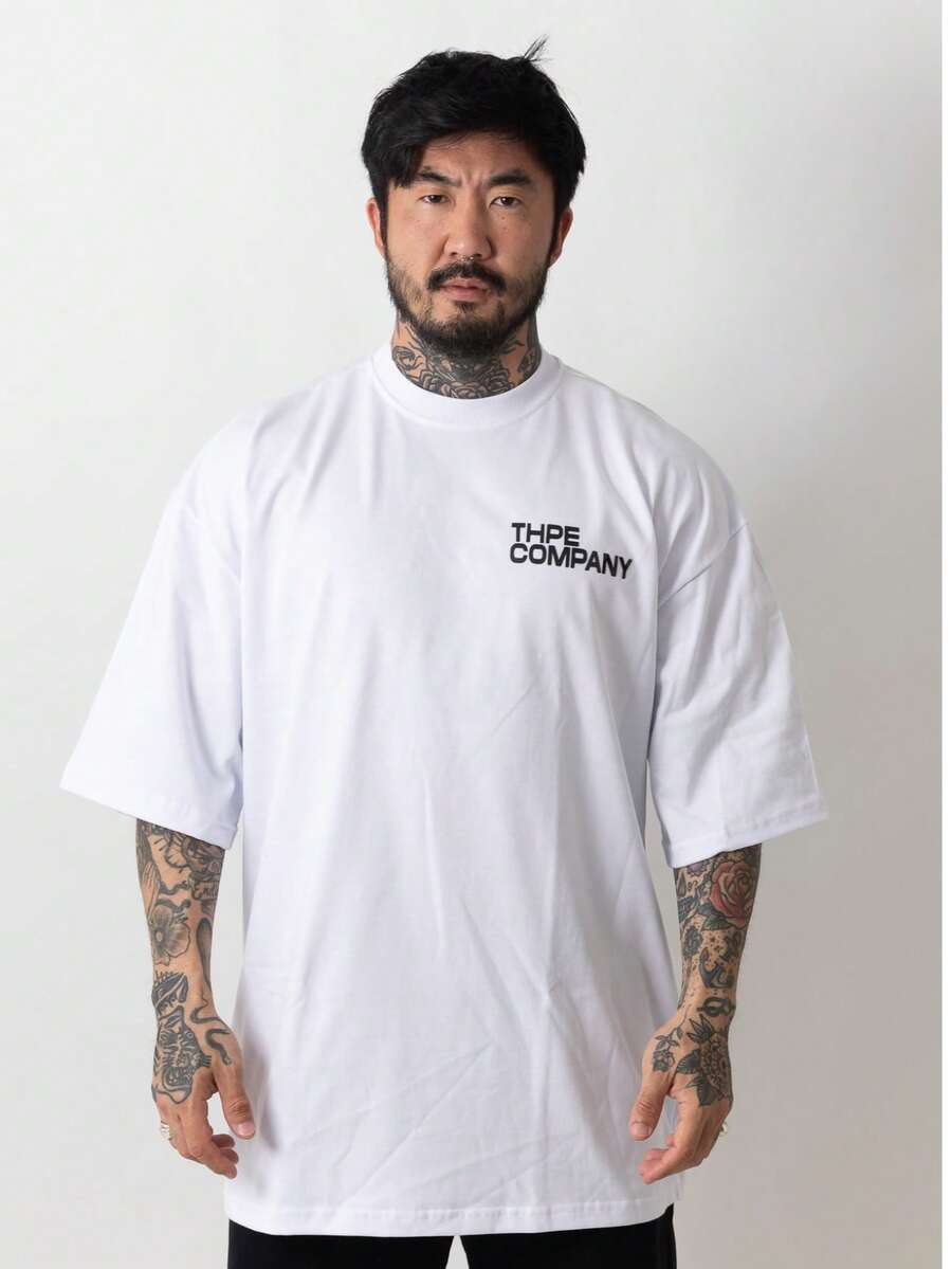 Oversized Company T-Shirt - White - View 1