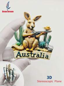 1 pezzo Calamita da frigo 3D souvenir dall'Australia - Adesivo magnetico in rilievo, regalo creativo da viaggio, collezione di decorazioni per la casa, ricordo di viaggio personalizzato calamita da frigo, decorazione per la casa, cucina, stanza, ufficio, armadietto, regalo artigianale, gadget per vacanze, piccolo regalo raffinato - Multicolore - Visualizzare 16