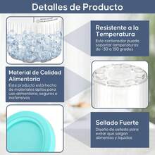 EstiloNC500 NC501-4 Pintas para  Creami Deluxe de 24 onzas con Tapas de almacenamiento, Pinta de Helado para  creami, Compatible con Fabricantes de Helados  Creami de lujo de la serie NC500Versión mejorada - 1 - Ver 6