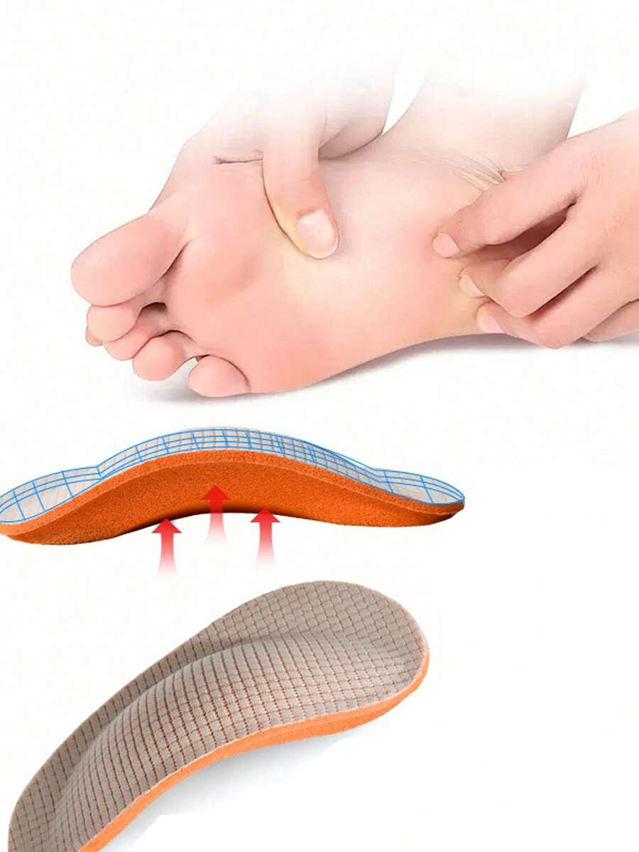 QKC 1 pereche de branțuri interioare cu amortizare EVA, tampoane pentru pantofi care absorb șocurile, potrivite pentru pantofi sport, pantofi casual și pantofi sport