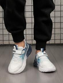 All Season Casual Sports Skateboard Shoes, For Teenagers, Campus Students, Outdoor Leisure Sports Shoes, Running Shoes, Hiking Shoes, With Hook And Loop Closure For Easy Wear, Lightweight & Breathable - Blue - View 5