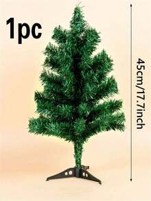 1 pieza, Árbol de Navidad artificial de abeto canadiense con Body completo con soporte de plástico, decoración de escena, decoración de habitación, decoración del hogar, decoración de fiesta navideña, decoraciones navideñas. Los accesorios y colores de la bolsa decorativa se seleccionan al azar.