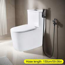 1 zestaw ze stali nierdzewnej, bidet, natrysk bidetowy, czarny, 4 elementy, nowoczesny, higieniczny, pionowy natrysk wysokociśnieniowy, łatwy montaż, odpowiedni do wszystkich łazienek, skuteczne czyszczenie toalet, zwierząt domowych i podłóg