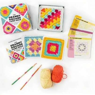The Granny Square Card Deck - Crochet Patterns Card Deck 50 Mix & Match Designs For Fabulous Crochet Blocks, Crochet Clothes & Accessories For Adults Beginner