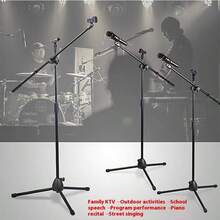 高级麦克风支架 - 可拆卸三脚架，带夹子和底座 - 非常适合唱歌、演讲、舞台表演、婚礼和户外活动！新品上市 - 送给男孩女孩的礼物 - 生日礼物 - 圣诞礼物 - 礼品 - 完美礼物 - 黑色 - 查看 9