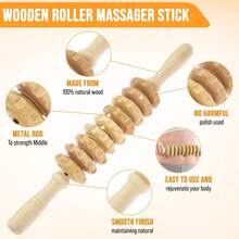 手动滚轮棒，用于木材塑形，专为按摩器和筋膜设计 - 彩色 - 查看 4