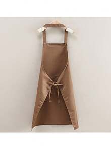 1 pieza Delantal de tela con diseño de peinado de salón con tirantes ajustables y bolsillos dobles, uniforme de trabajo para chef, restaurante de barbacoa, bar, cafetería, salón de uñas - Multicolor - Ver 6
