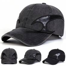 1 件男士街头时尚数字 6 刺绣棒球帽，户外防晒休闲帽，适合春秋旅行、海滩 - 彩色 - 查看 8