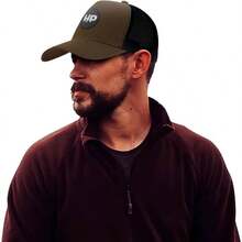 GAON Gorra para Hombre y Mujer Gorra Tipo Beisbolista Ajustable para Senderismo con Visera Curva Deportes al Aire Libre Caminata Transpirable - Verde + Poliéster - Ver 4