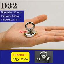 1pc Super Strong Magnetic Retrieval Hook, High Magnetic Force For Underwater Treasure Hunting, Ultra-Durable, Non-Slip Silicone Coated, Suitable For Bathroom Drain Jewelry Retrieval, Kitchen Sink Utensil Pickup, Car Seat Crevice Phone Retrieval, Outdoor Pond Key Fishing, 10m Random Color Extension Cord, IP68 Waterproof & Rust-Proof - Silver - View 13