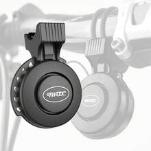 BOSTOM.F Campana De Bicicleta Timbre de Bicicleta Impermeable Bocina De Bicicleta De Volumen Ajustable con Carga USB Adecuado para Manillares De 2.2-3.2 Bicicleta General - Negro - Ver 9