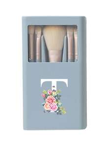 5 Stücke/Set tragbarer Makeup-Pinsel-Set mit Spiegel, Muster mit weißen Gänseblümchen Buchstaben A-Z, verpacktes Makeup-Pinsel-Set, multifunktionaler Makeup-Pinsel mit Spiegelbox, Mini-Multifunktions-Makeup-Stift, Foundation-Makeup-Pinsel, Lidschatten-Pinsel, Grundlagen-Beauty-Tool-Mischpinsel. Der Makeup-Organizer-Ständer enthält Makeup-Pinsel, praktisches Mädchen-Geschenk-Makeup-Tool-Set, ideal als Geschenk, tragbare Reiseutensilien, Reisebedarf, Pinsel-Set, Makeup-Pinsel-Set, Makeup-Set komplett, Makeup-Pinsel-Set, komplettes Makeup-Set, Pinsel-Set, Makeup-Pinsel-Set, Makeup-Geschenkset, Set