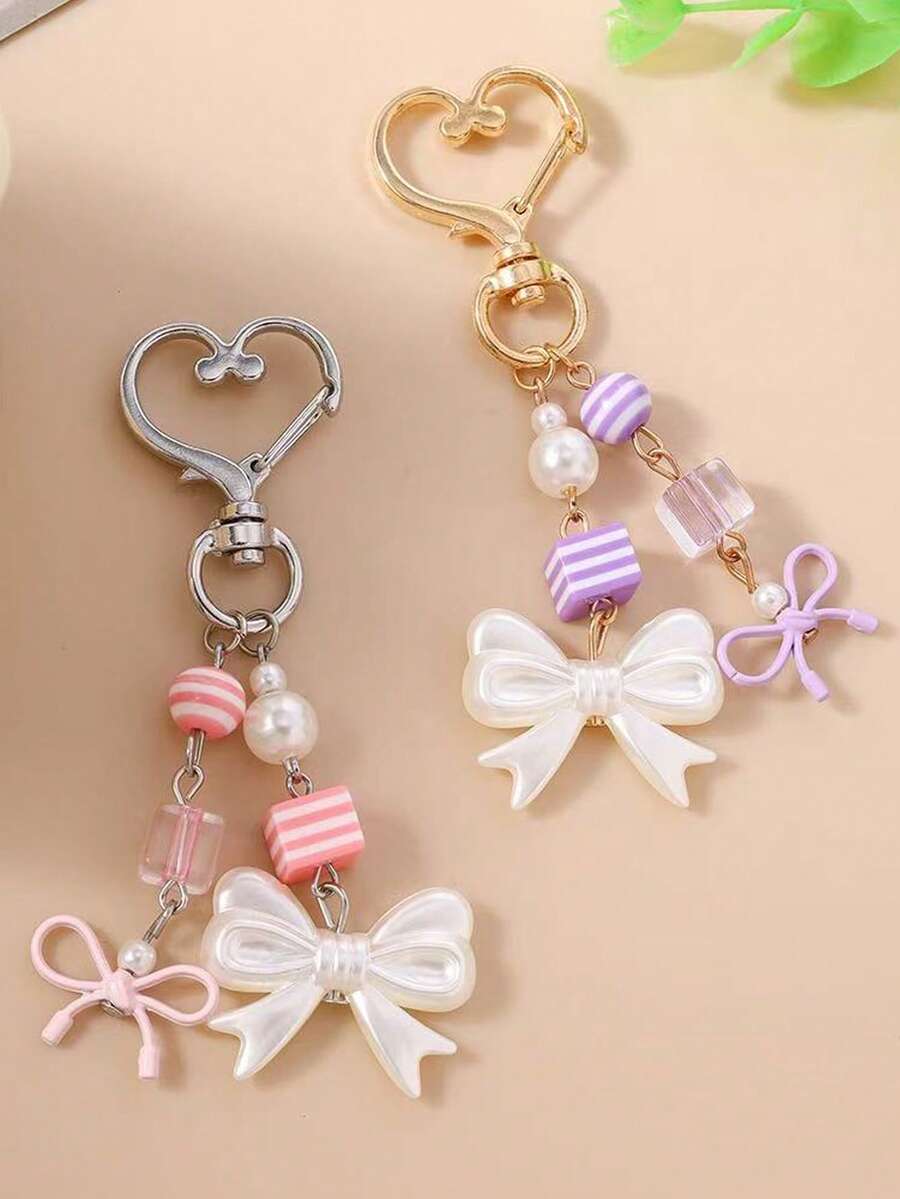 1pc Cute Bow Pendant, Children's Backpack Charm