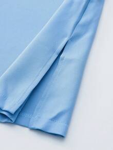 2025 New Men's Wedding Set: Two Pieces Set, Long Pants, T-Shirt Set, Men's Elegant Set, Patchwork Round Neck Classic Men's Social Set, Evening Dress, African , Casual Men's Traditional Clothing - Blue - View 8