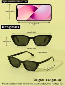 2pcs Kids Retro Foldable Eyeglasses Set, Fashionable Y2K Novelty Decorative Glasses, Suitable For Boys And Girls Daily Wear, Photo Shoot, Graduation, Back To School, Valentine's Day Gift