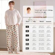 Mens Pajama Pants Soft Flannel Fleece Pajama Bottoms Sleep & Lounge Pants With Pockets And Drawstringhalloween - Lười biếng - Xem 6