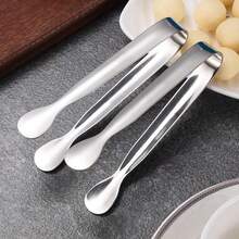 2pcs/4pcs, Luxurious Gold/Silver Mini Service Clips, Ice Clips, Dessert Clips, Food Clips, High-Quality Stainless Steel Square Sugar Clips, Durable Ice Clips, Stylish Small Clips, Suitable For Desserts/Appetizers/Candies/Cheese/Cooked Food Boards/Tea Parties/Mother's Day/Weddings/Moving. Mirror-Finished, Available In Rose Pattern And Solid Color. For Dishwasher. Can Be Used With Ice Bucket. Luxurious Ice Clips.