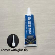 Tire Repair Glue, Tire Repair Tool - Filler For Scratches, Tears, Abrasions, Cracks, Solidifying Soft Glue, Waterproof And Heat/Cold Resistant, Strong Adhesive - Black Adhesive In Blue Bottle 60ML - View 9