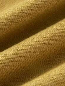 GRDR 男士圆领长袖毛衣，百搭日常针织套头衫 - 黃色 - 查看 7