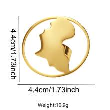 1pc Fashionable Hollow Stainless Steel African Style Ring, Suitable For Women's Daily, Party And Holiday Gifts