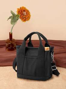 时尚简约高端帆布手提包