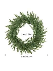 1 إكليل صناعي من الأرز الأبيض، إكليل زهرة الأجليا العطرية، إكليل الورد الأخضر، 40 سم/15.74 بوصة، نبات اصطناعي، زهرة اصطناعية، نبات اصطناعي، أخضر، مصنوع من مادة البولي إيثيلين، ديكور غرفة السكن المدرسي أو المكتب، ديكور للتجمعات والأحداث الخارجية والأعياد وحفلات الزفاف والمطبخ والحديقة، ديكور عيد الميلاد