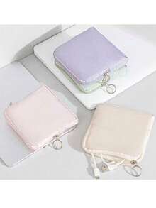 حقيبة تخزين فوط صحية نسائية مقاومة للماء، حقيبة متعددة الوظائف لحامل كأس الطمث، منظم محمول لمستلزمات الدورة الشهرية للمراهقات والفتيات، طقم سفر بطابع بوهيمي