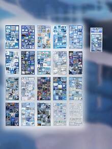 20 Sheets Of Cut Film Stickers Ancient Style Material Hand-Dictation DIY Decorative Collage Book, Stick On Suitcases, Computers, Water Cups, Mobile Phone Cases, Refrigerators, Walls, Helmets, Cabinets, Boxes, Doors, Beds, Guitars, School Supplies, Teacher Accessories, Scrapbook Supplies, Teacher Gifts,