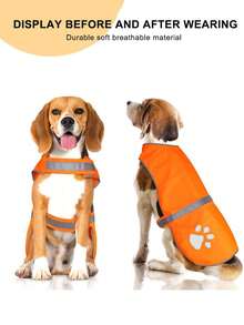 Reflective Dog Vest,2025 Upgraded High Visibility Dog Jacket,Waterproof Adjustable Dogs Vests Harness For Outdoor Hiking Walking