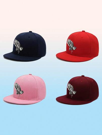 1 pièce Casquette de baseball style hip-hop de rue pour hommes, design imprimé croix, coupe décontractée, léger pour un port confortable, idéal pour les sports extérieurs, les sorties décontractées, les déplacements, les voyages, le style de rue et les fêtes