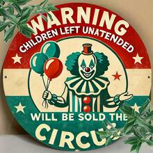 1 biển báo cảnh báo ngộ nghĩnh, sống động - Hình tròn trang trí bền chắc, thích hợp cho nhà cửa, ngoài trời, sân hiên, vườn và bãi cỏ, với bề mặt chống chịu thời tiết và lỗ lắp đặt dễ dàng. - Nhiều màu - Xem 9