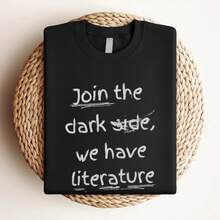 180g pure Cotton Felpa Dark Academia, Maglione letterario, Pullover per ati dei libri, Abbigliamento Dark Academia, Regali per ati dei libri, Regalo per bibliotecari, Maglietta per lettori Women Top Graphic Tees Comfortable women Stylish Print Round Neck Short Sleeve - Negro - Ver 3