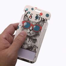 CX Lovely Kitten Manga Card Holder Badge Holder ID Card Lanyards Cell Phone Rope Key Lanyard Neck Straps Keychain Cats01 Christmas Gift