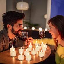 50 piezas de velas de té de 8 horas sin fragancia natural, velas de té sin aroma.Sin humo y sin olor, perfecto para aniversarios, Navidad y Halloween (50 piezas, blancas, 8 horas). - blanco - Ver 11