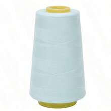 40 种颜色可选，3000 码/卷涤纶缝纫线，锥形设计（红色/橙色/黄色/绿色/青色/蓝色/紫色/黑色/白色），缝纫配件 - 彩色 - 查看 5