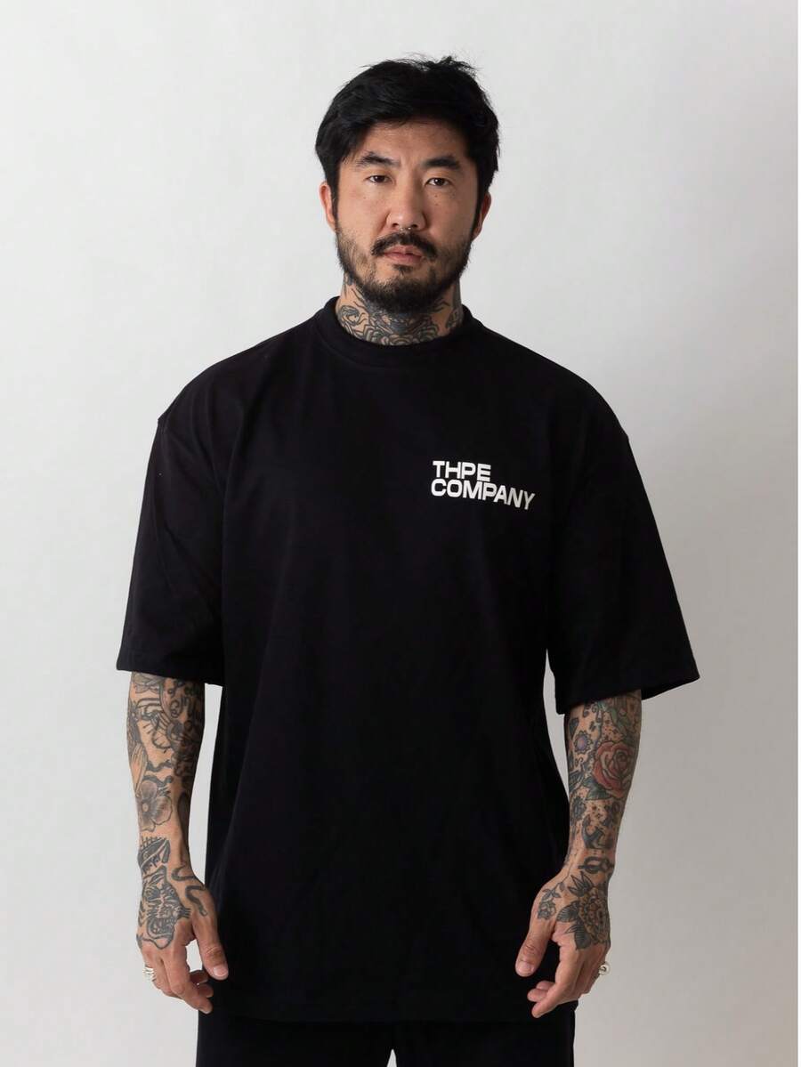 Oversized Company T-Shirt - Black - View 1