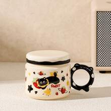 Mugs - 水果黑貓杯黑把蘋果(附彩盒) - 查看 2