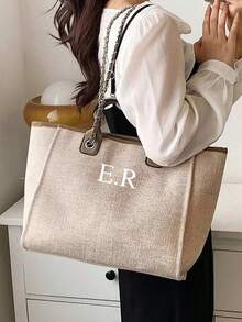 Customized Name Mini Small Shoulder Bag, Casual Multipurpose Double Handle Crossbody Handbag For Women, Fits Lipstick, Powder, Coins, Suitable As Gift For Family And Friends, Birthday Gift - Multicolor - View 7