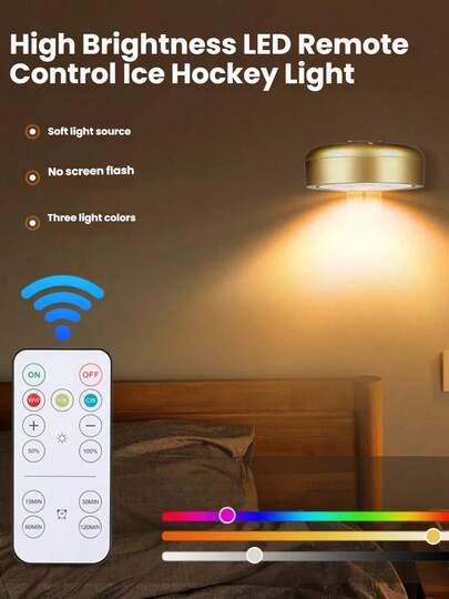 1/3/ USB Rechargeable LED Spot Light, Painting ative Wireless Metal Wand Picture Lights, Fairy Lamps, Led Night Lighting, Book Touch Control Dimmable Lamp, Polished Finish, Home Bedroom Mural Living Room, Room ation,Perfect Gallery, ,Stairs, Corridors 1500mAh Lithium Polymer Battery view 2