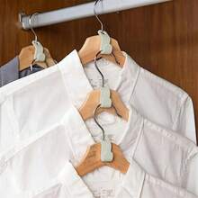 1/10/30/50 Ganchos conectores de percha, Ganchos de percha mágicos, Ganchos conectores en cascada de gran resistencia, Extensores de percha ahorradores de espacio para organizar la ropa en los armarios, Conector de percha ahorrador de espacio - Gancho plegable de plástico resistente con soporte de gravedad fuerte, Adecuado para todo tipo de organizador de armario montado en la pared