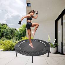 40 Inch Mini Exercise Trampoline For Adults Or Kids ,Indoor Fitness Rebounder Trampoline With Safety Pad