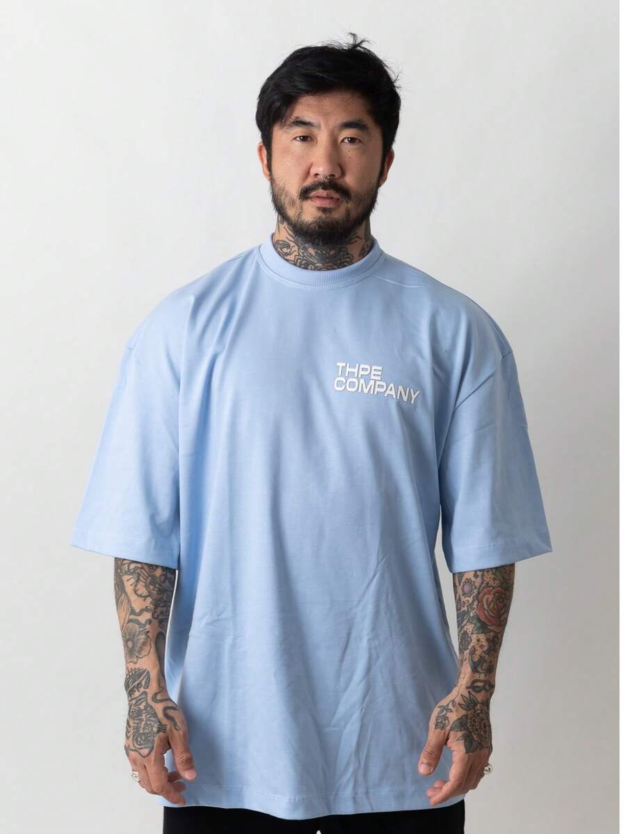 Oversized Company T-Shirt - Celeste - Ver 1